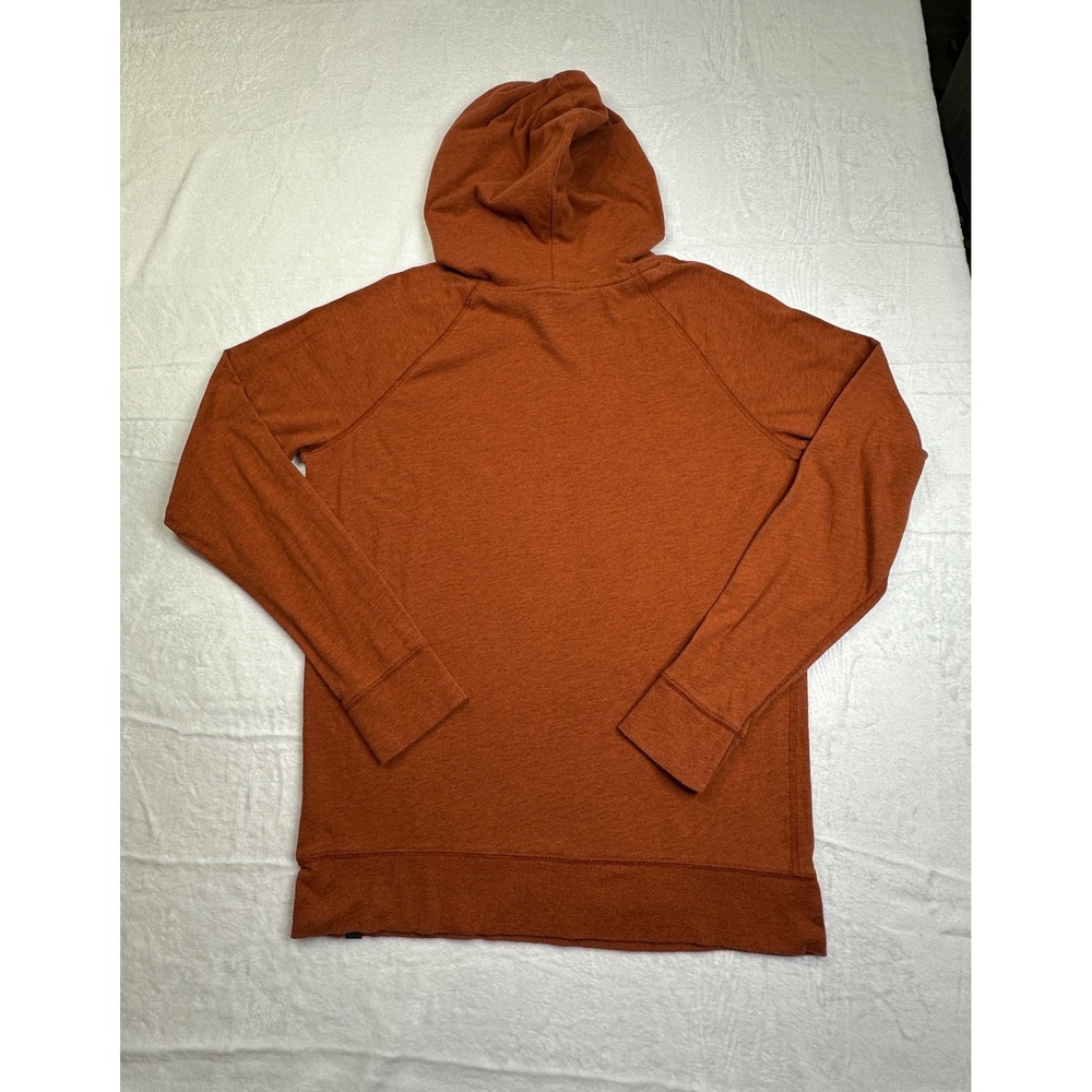 American Eagle Hoodie Mens Medium Rust Orange Seriously Soft Pullover Raglan - Picture 4 of 10
